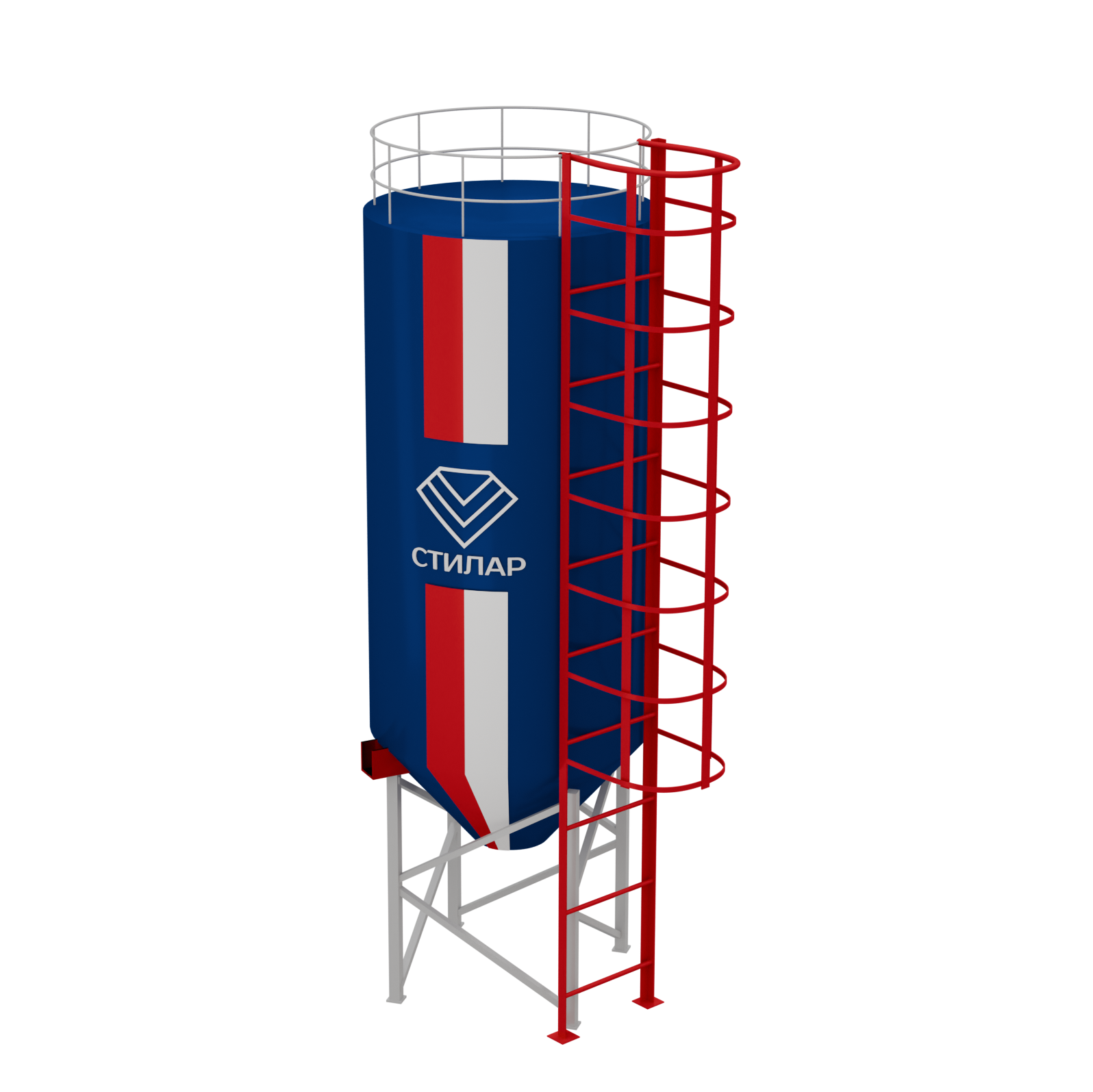 Цельносварный силос для муки 60 м³ от производителя