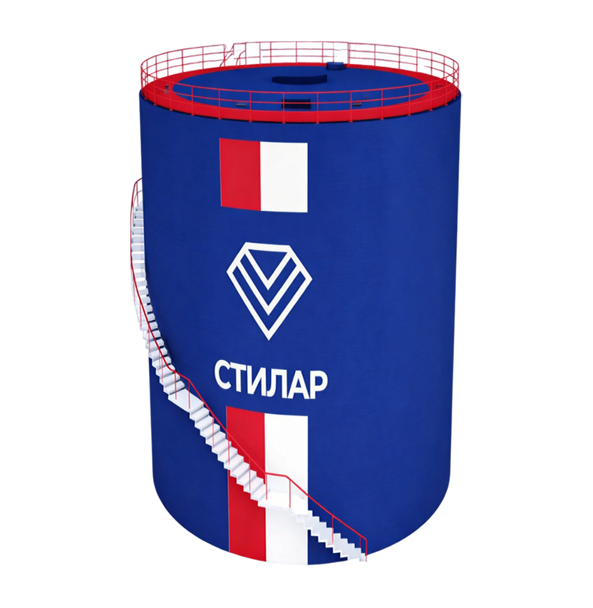 Цельносварной резервуар РВС для химических веществ 25 м³ от завода-производителя