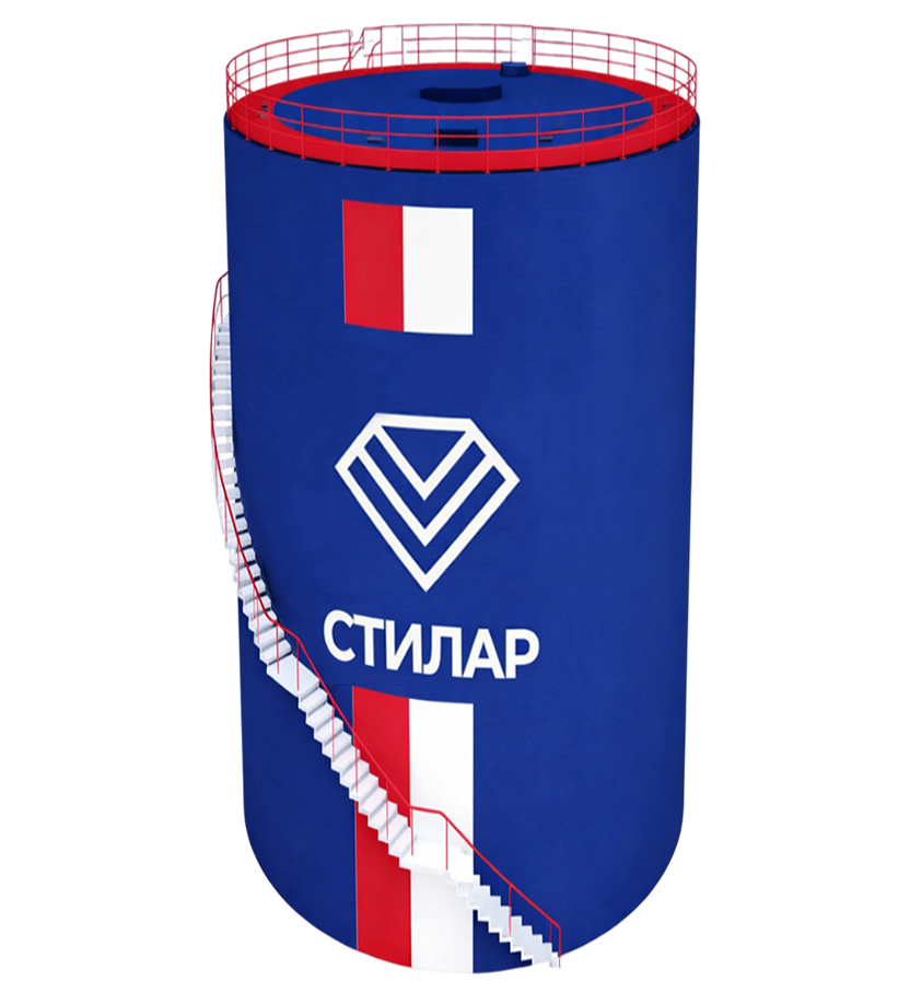 Цельносварной резервуар РВС  3 м³ от завода-производителя